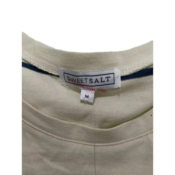 NWT Sweet Salt Ivory Straight Side Slit T-Shirt Dress Size Medium - Picture 2 of 4